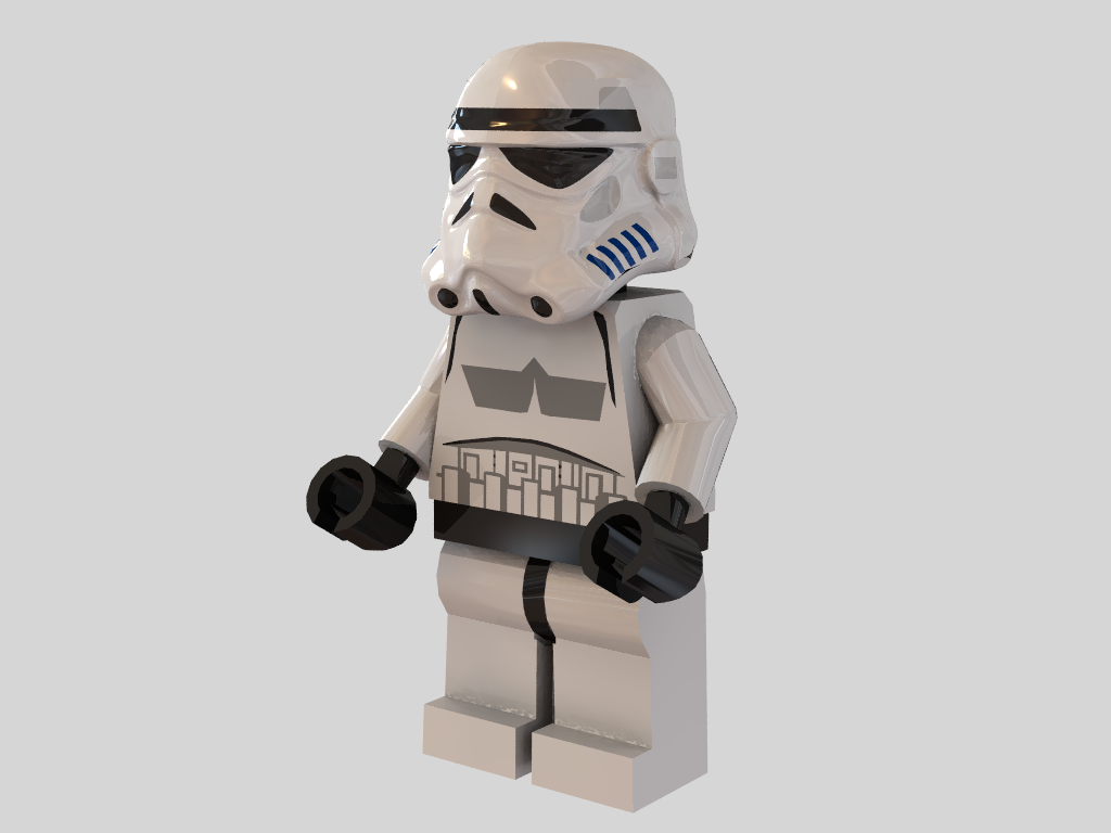 Lego stormtrooper 3d cheap model